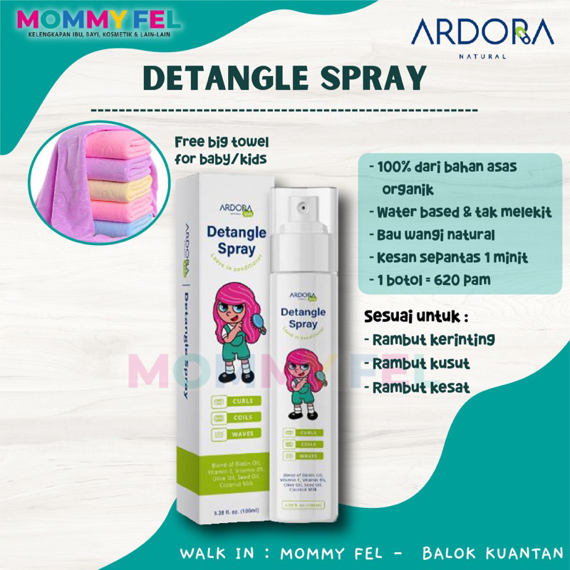 ARDORA DETANGLE SPRAY UNTUK RAMBUT KERINGTING KUSUT TAK TERURUS