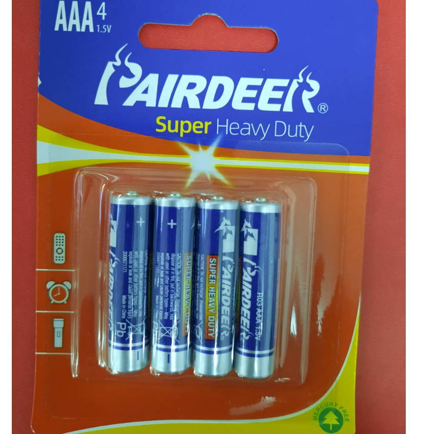 PAIRDEER Super Heavy Duty AAA Battery (4PCS) Shopee Malaysia