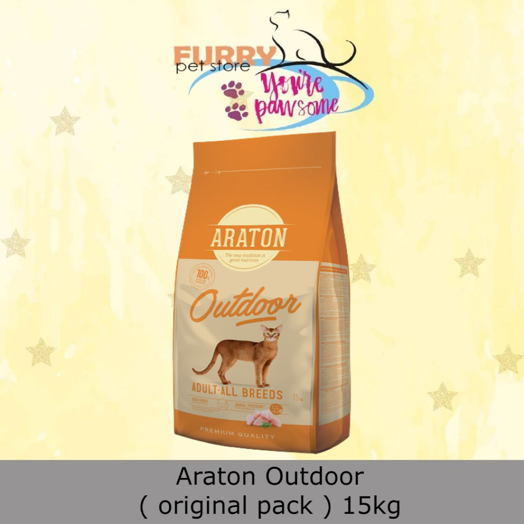 15KG ARATON Adult Cat Food Outdoor (Chicken & Turkey) Shopee Malaysia