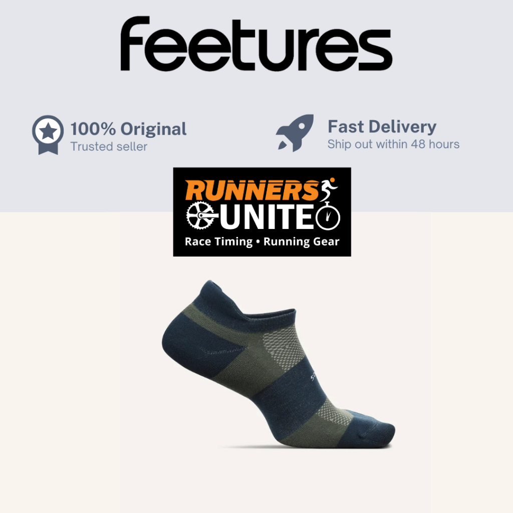 Feetures High Performance Cushion (Thick) No Show Tab Running Socks (1