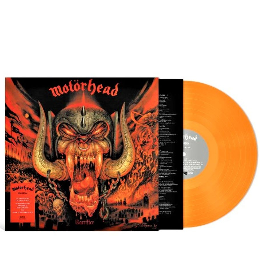 Motorhead - Sacrifice ( Transparent ORANGE Vinyl / LP ) | Shopee Malaysia