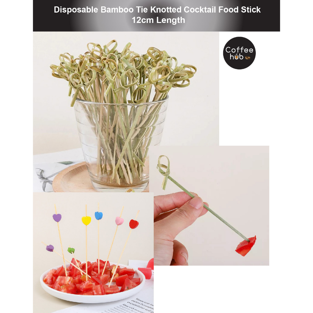 (READY STOCK)Bamboo Knot Shape Cocktail Sticks Pick Martini Drink Stick