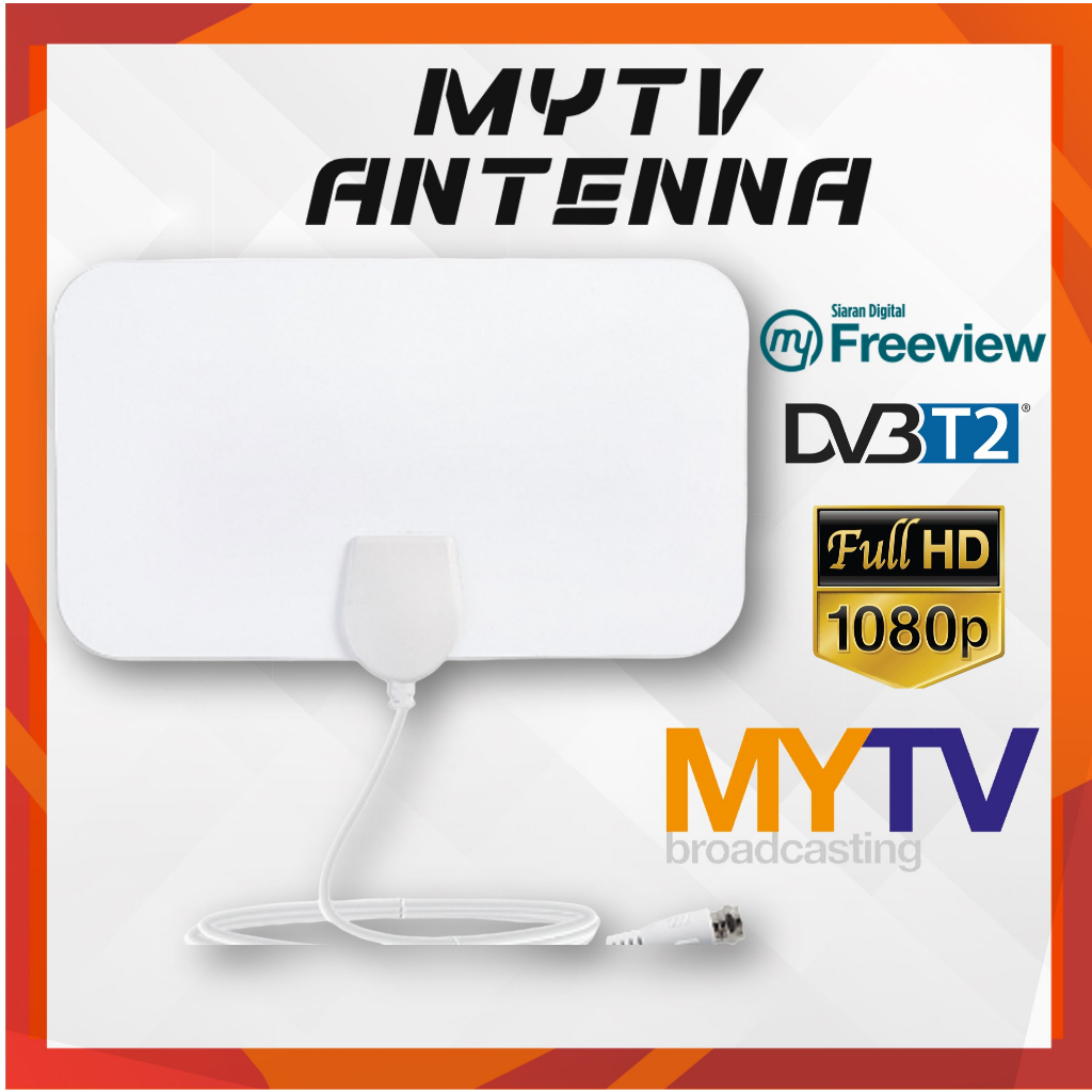 MyTv Antenna 2023 New White Antena MyTv Broadcasting Malaysia 120 Miles