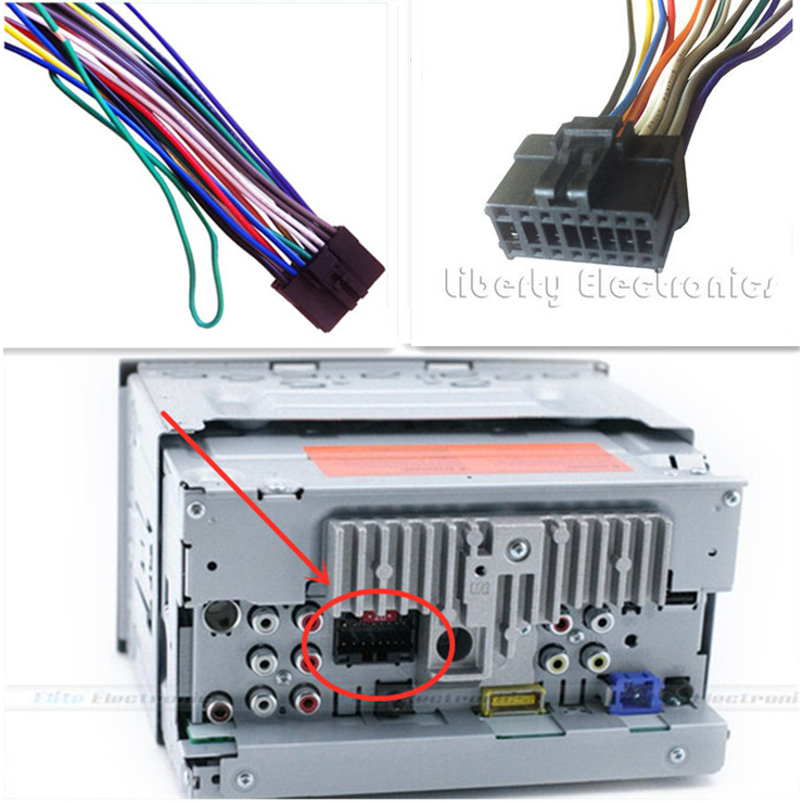 PIONEER OLD 16PIN WIRE HARNESS DOUBLE DIN RADIO Car Stereo Receiver