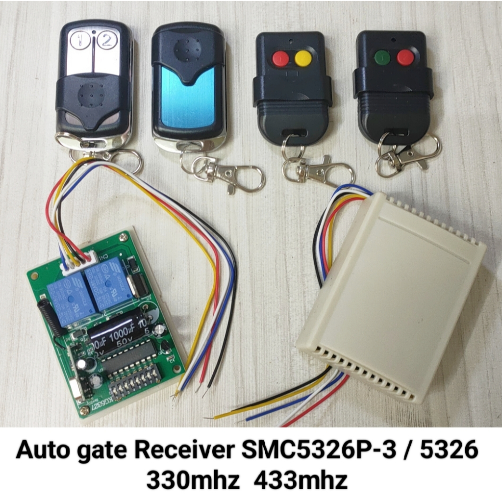 Auto Gate Receiver remote SMC5326 SMC5326P-3 433Mhz / 330Mhz SMC5326 ...