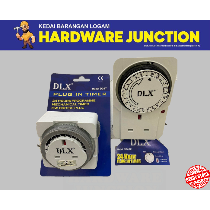 DLX 3 PIN PLUG IN TIMER 24 HOURS MECHANICAL TIMER | Shopee Malaysia