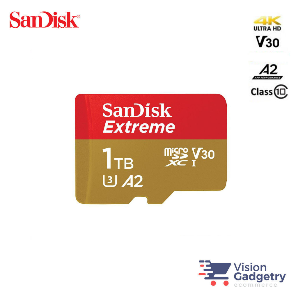 SanDisk Extreme Class 10 Micro SD Card 4K A2 V30 190MBS 1TB | Shopee ...