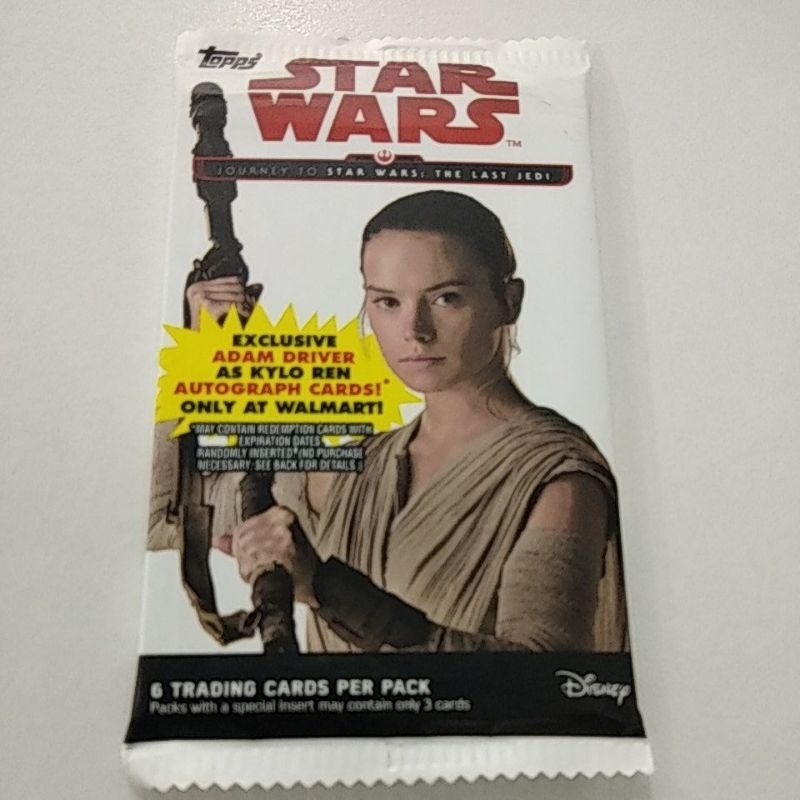 Topps Star Wars Journey To Star Wars - The Last Jedi Trading Cards Pack ...