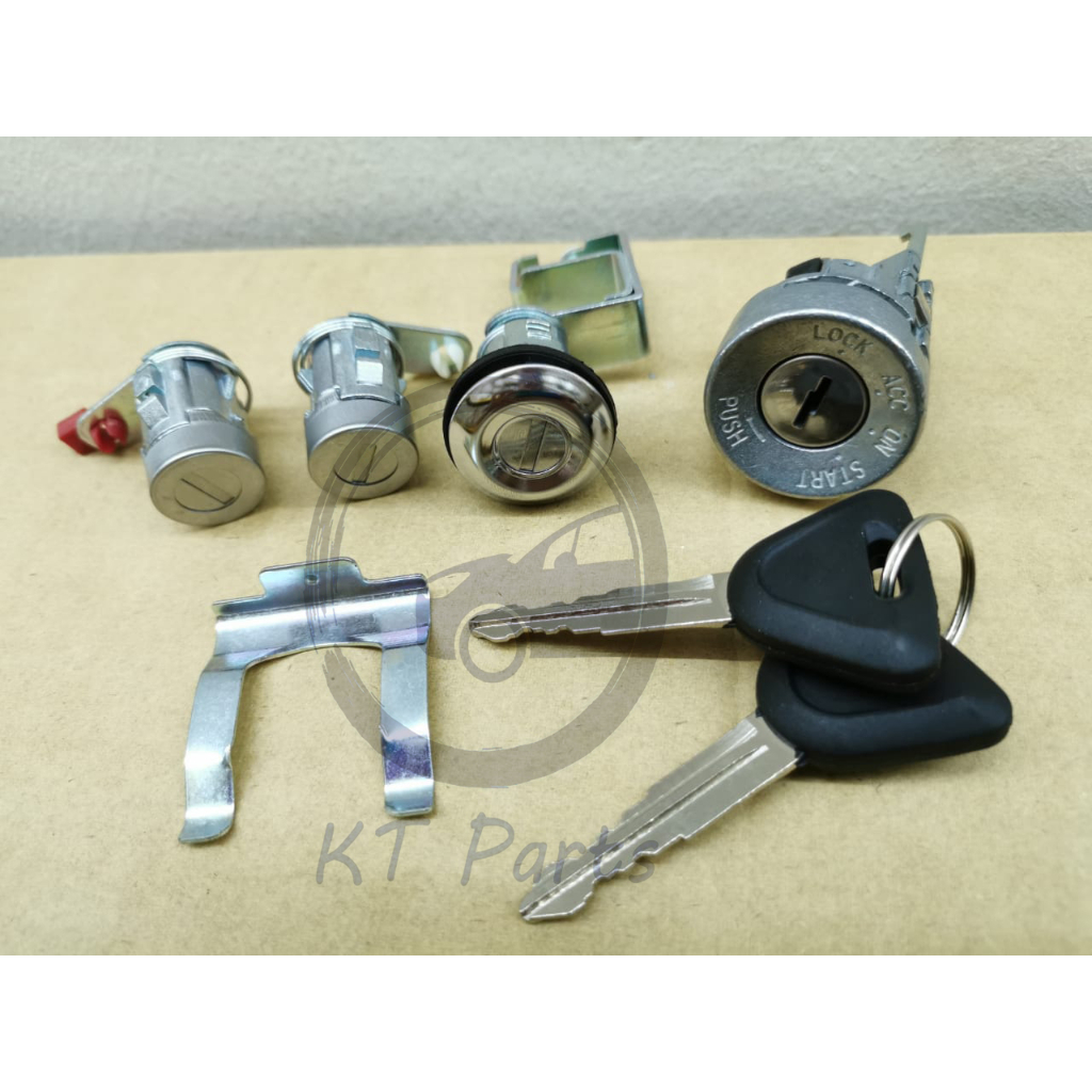 PROTON WIRA DOOR IGNITION KEY LOCK FULL SET / PINTU IGNITION KEY LOCK
