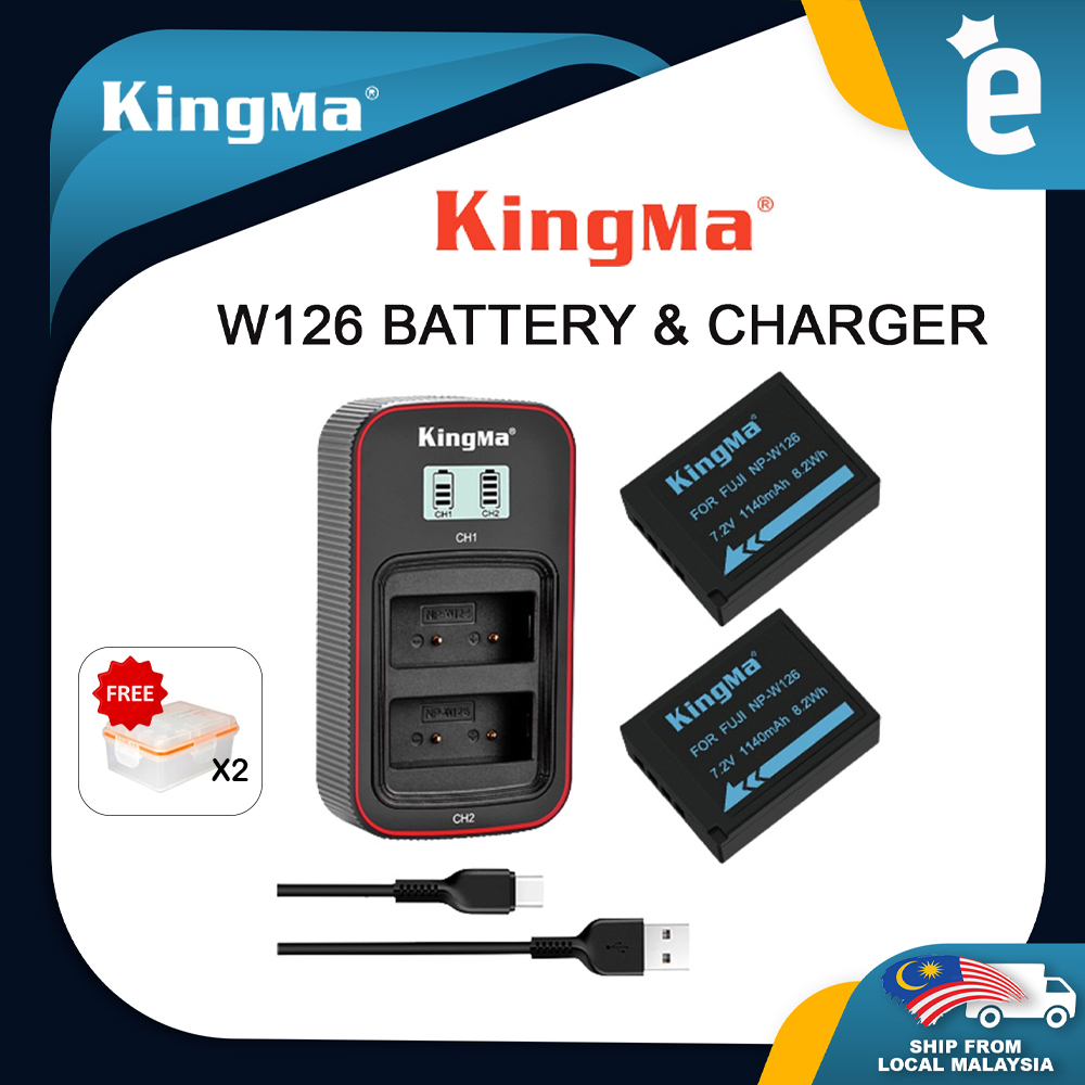Chargeur Portatif Llano NP-W126S Dual Battery Fast Portable