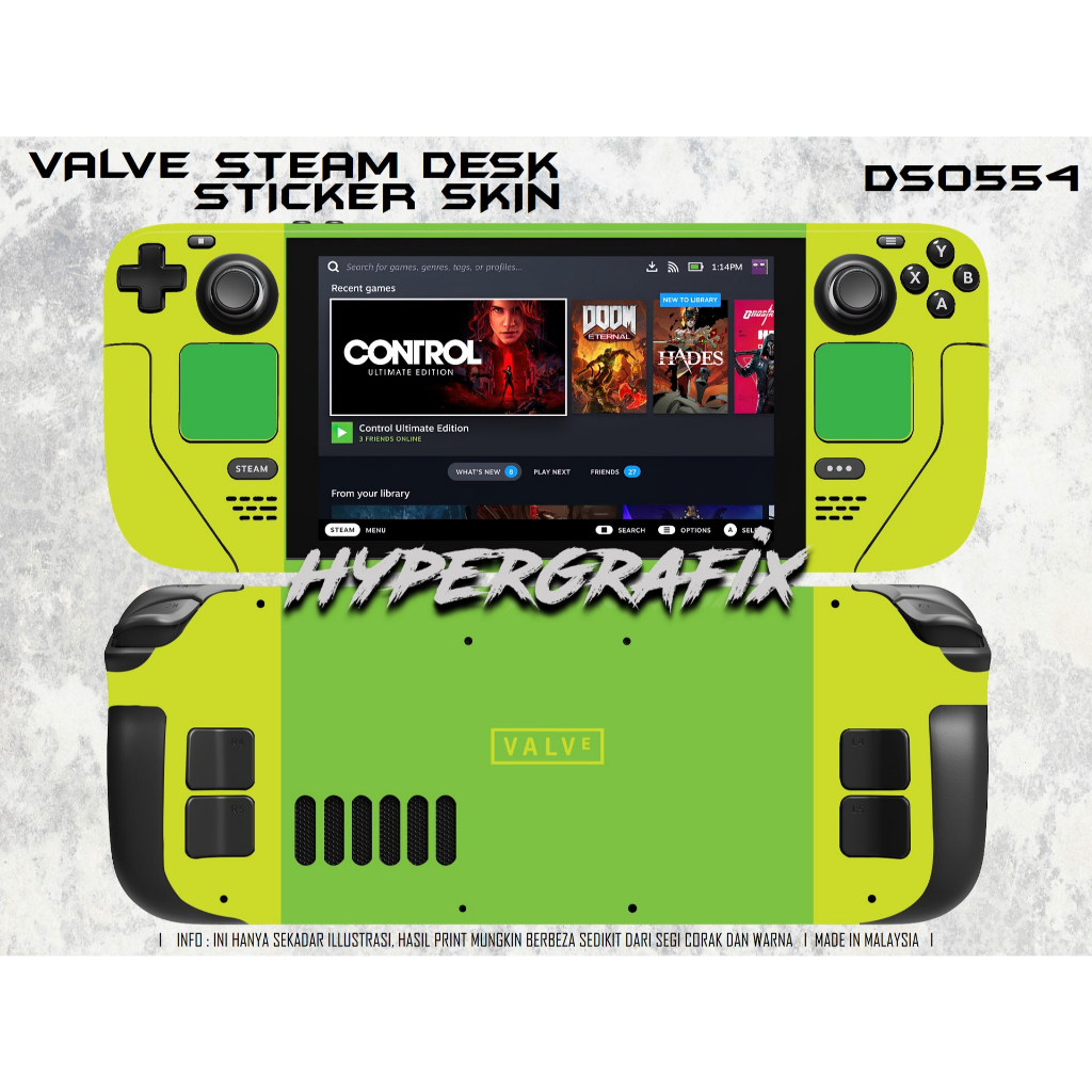 Steam Deck Sticker Skin 0554 | Shopee Malaysia