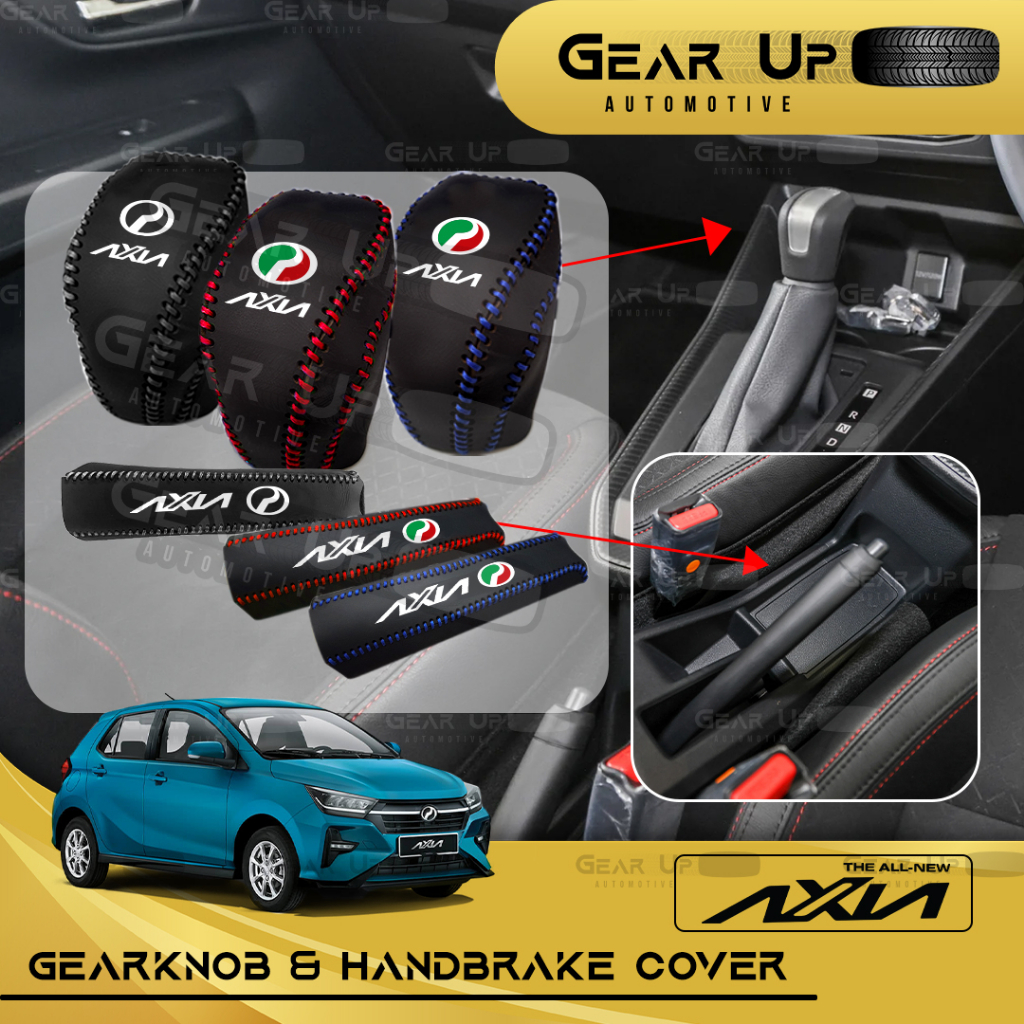 [𝐆𝐄𝐀𝐑 𝐊𝐍𝐎𝐁 𝐇𝐀𝐍𝐃𝐁𝐑𝐀𝐊𝐄 𝐂𝐎𝐕𝐄𝐑] Perodua NEW AXIA 2023 2024 Leather