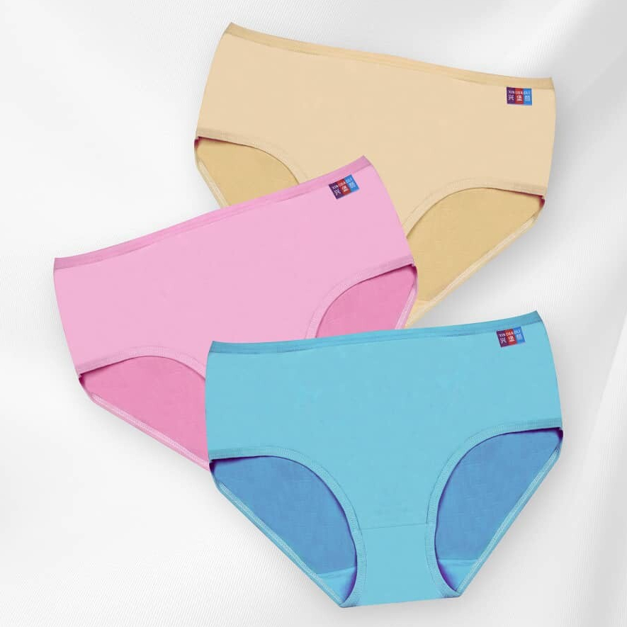 Women Panties L 2XL Elastic Cotton Underwear Mid Waist Anti