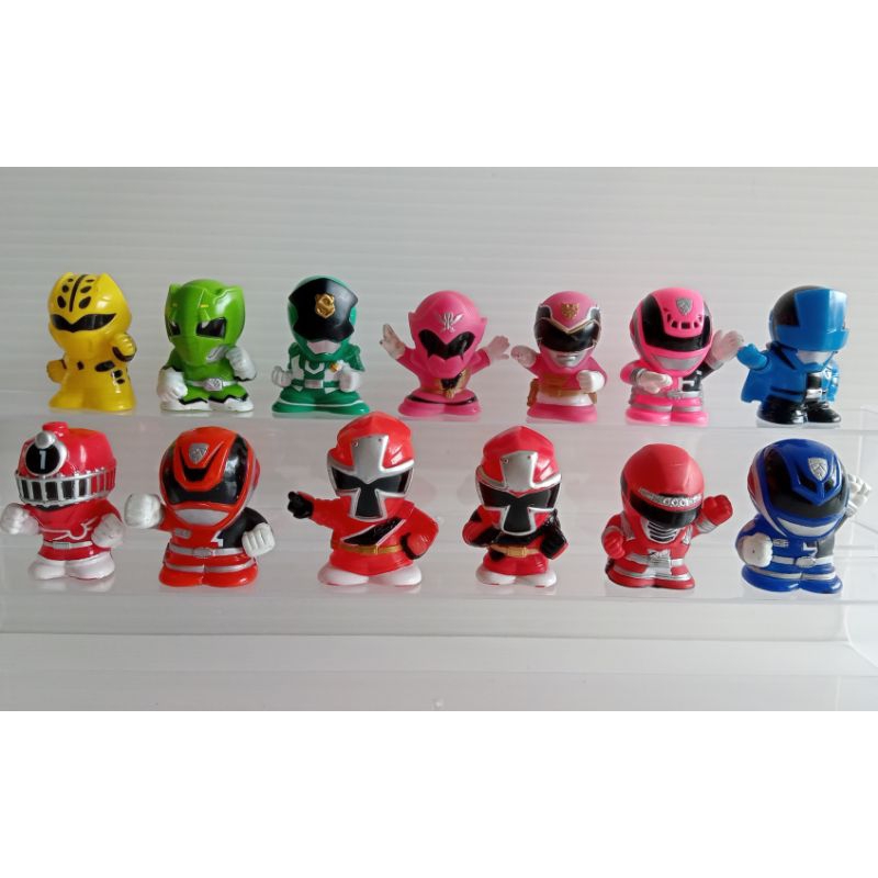 Super Sentai Power Ranger Finger Puppet Soft Vinyl Chibi Mini Figure Shopee Malaysia