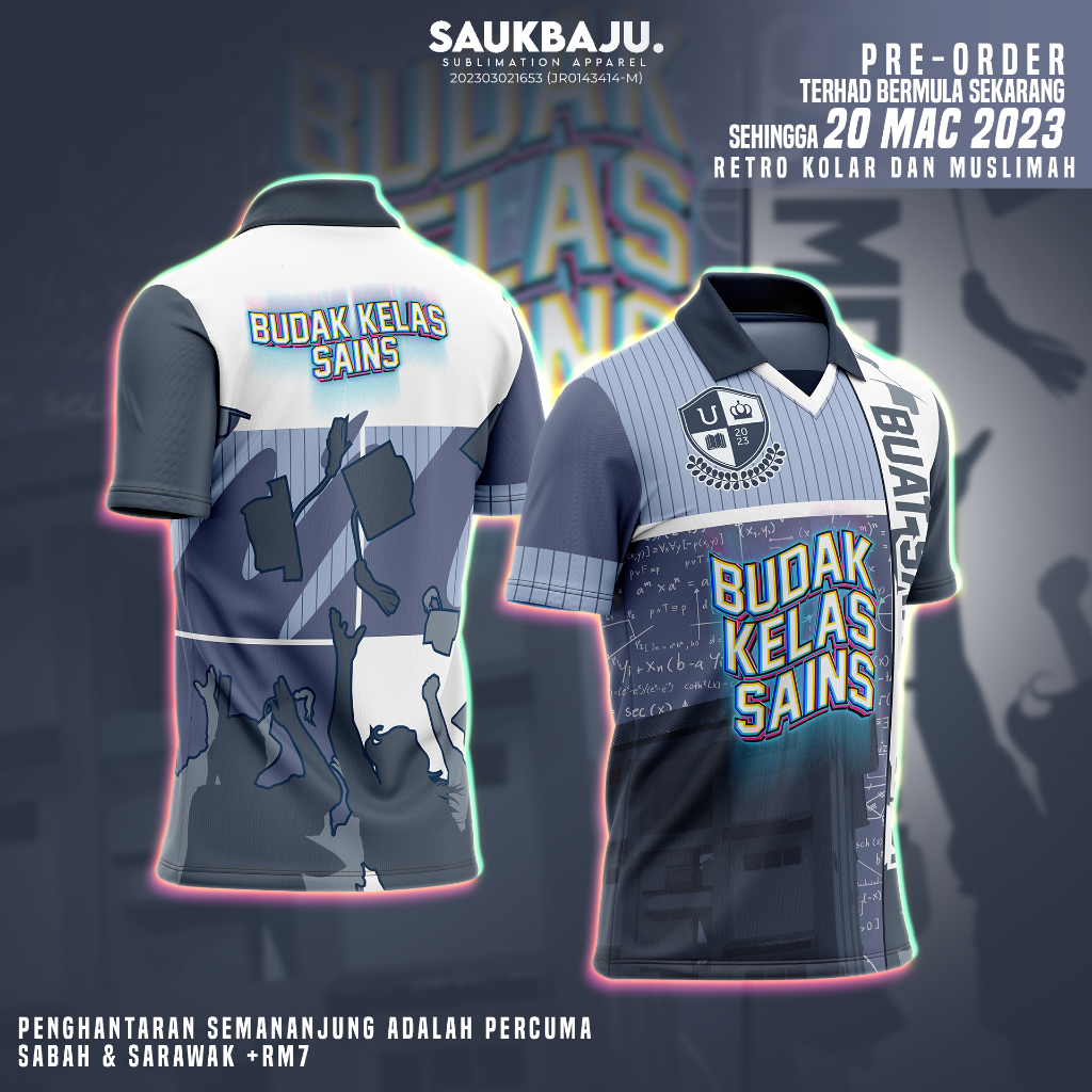 Jersey Budak Kelas Sains (PREORDER) | Shopee Malaysia