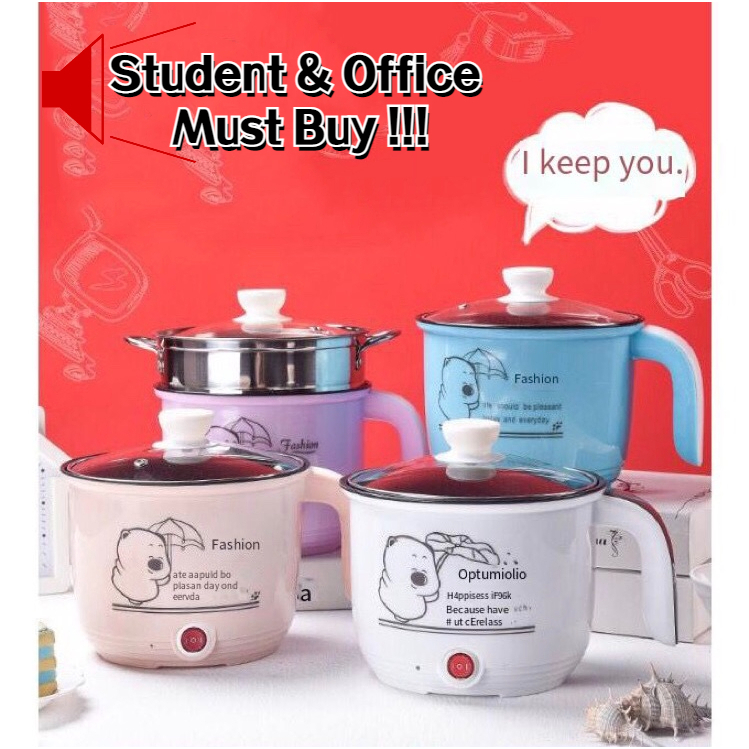 1.8L Mini Rice Cooker Maggi Mee Soup Nasi Goreng Stim Bao Panas Makanan ...