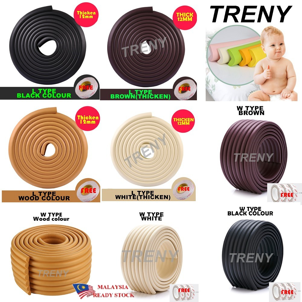 TRENY Baby Safety Edge&Corner Guards Baby Bumper Anticollision Table