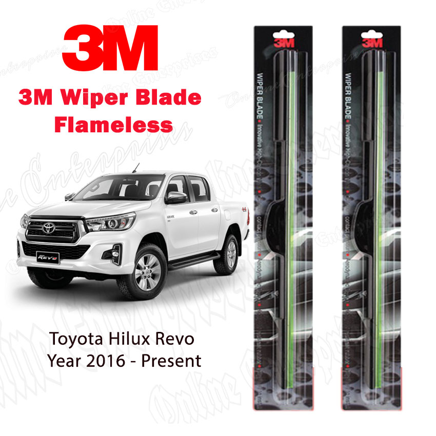 3M Wiper Toyota Hilux Blades Frameless UV Resistant Rubber Toyota