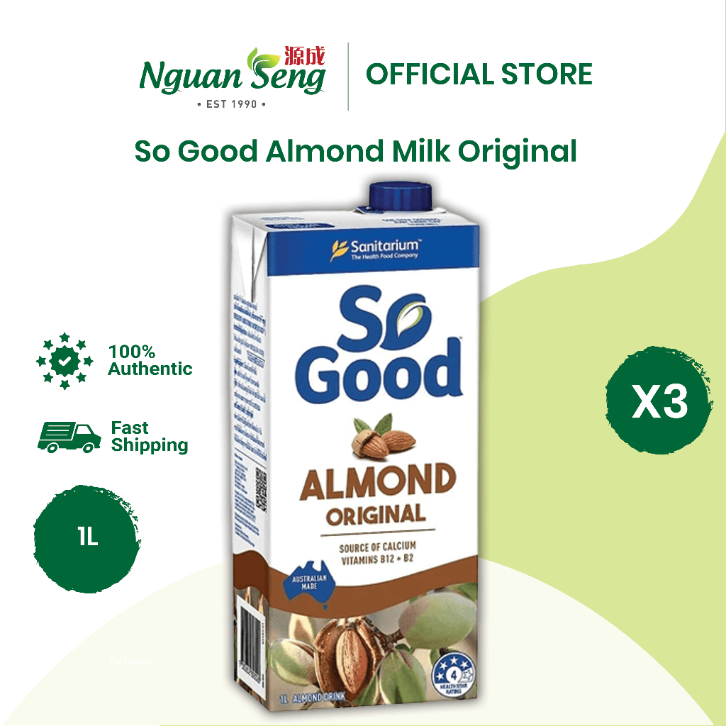 (Buy 3) Sanitarium So Good Almond Milk Original (1L) Shopee Malaysia