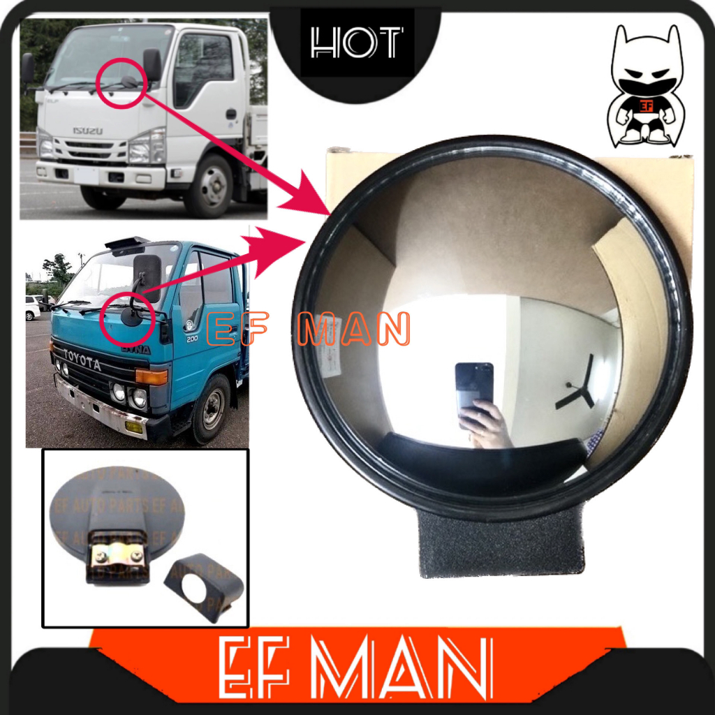LORI CERMIN SISI TEPI CERMIN LORRY SIDE MIRROR ROUND 6" ISUZU