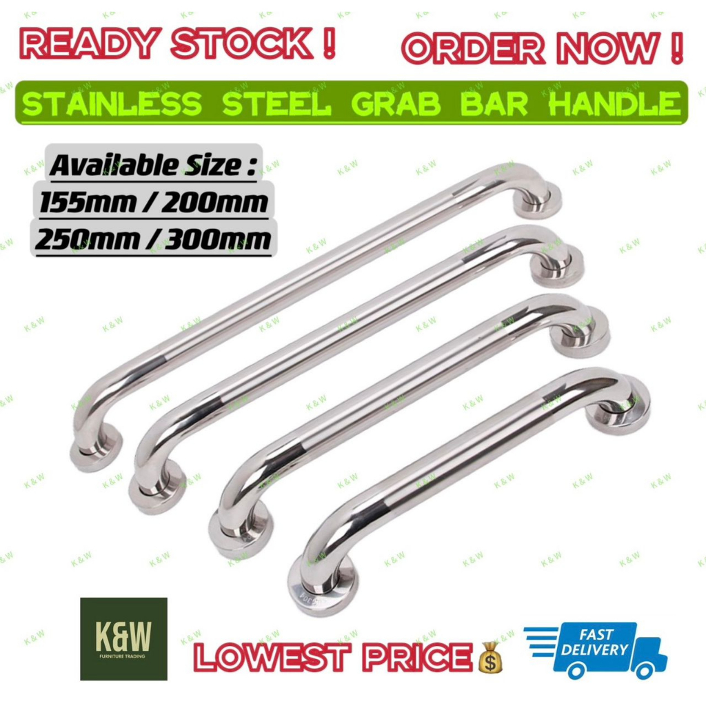 STAINLESS STEEL U PULL HANDLE HEAVY DUTY GLASS DOOR ROUND BAR PULL