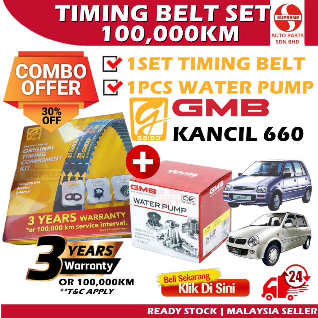 S2U Gaido Timing Belt Perodua Kancil 660 850 EX GX EZ 99YU25 103Y19