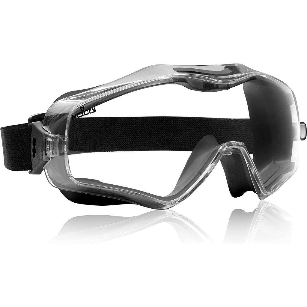 NoCry 6X3 Safety Goggles that Fit Over Glasses; Anti Fog and Scratch