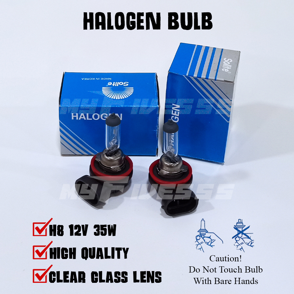 2 pcs H8 12V 35W Halogen Headlight Bulb Fog Lamp Bulbs Spot Light