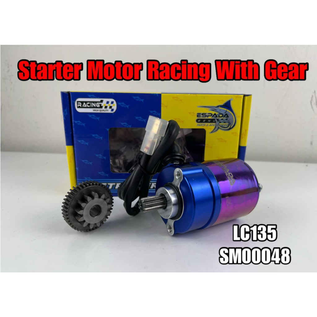 [ BIG BORE ] ESPADA RACING STARTER MOTOR + GEAR SET Y15 / LC135 4S