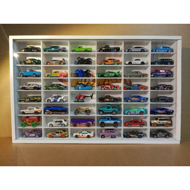 Hot wheels rack 48slot (full white) | Shopee Malaysia