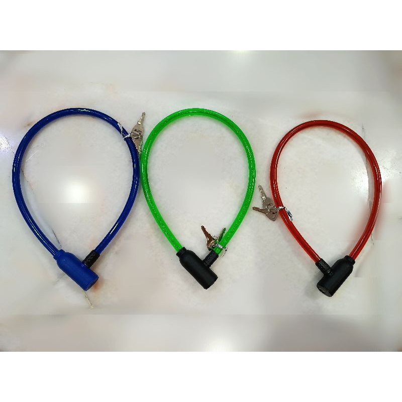 Bicycle Lock Anti Theft Cable Safety Cycling Security Lock Rantai Kunci