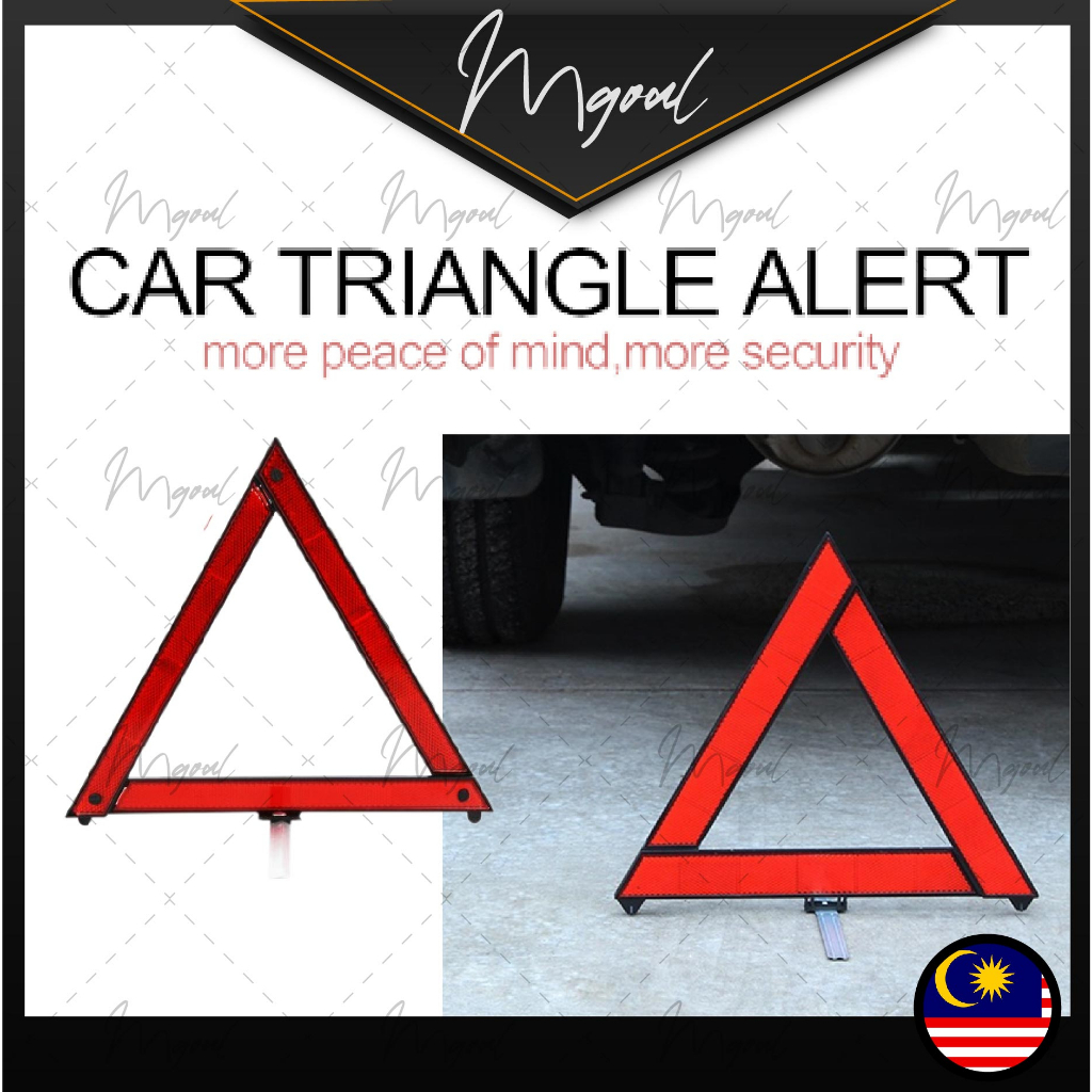[ReadyStock]Car Vehicle Safety Reflective Triangle Warning Sign ...