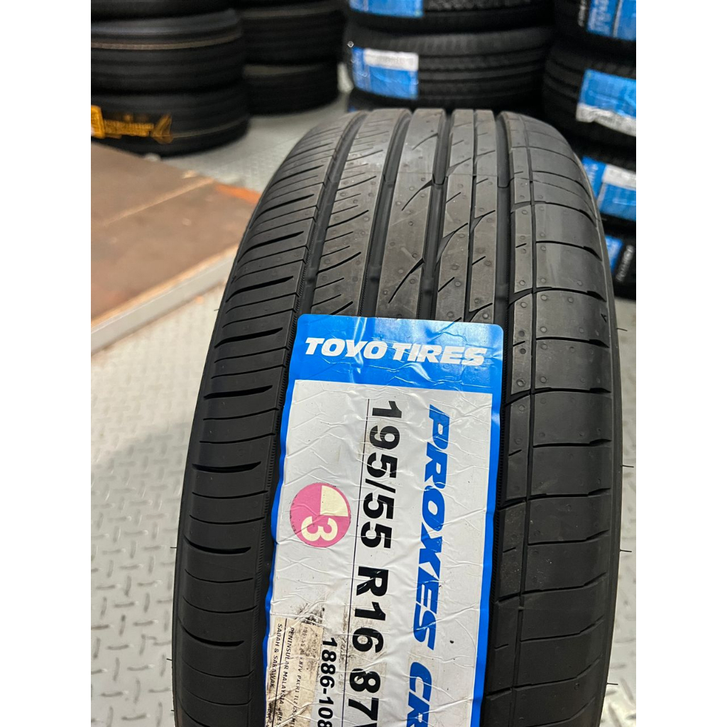 NEW TYRE TOYO 195 55 16 CR1 TAYAR BARU OFER MURAH 2024 | Shopee Malaysia