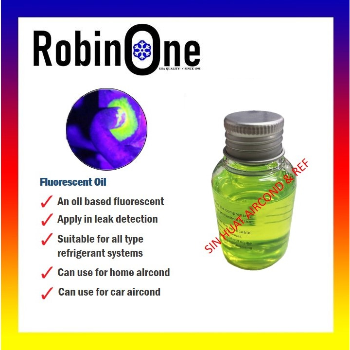 ROBINONE FLUORESCENT OIL LEAK DETECTION AIR CONDITIONING CAR AIRCOND