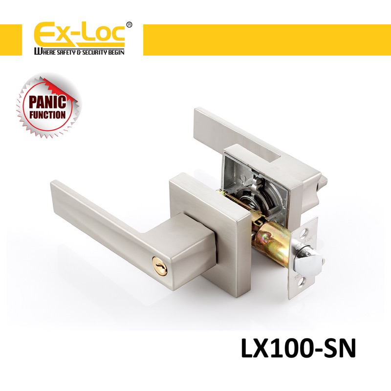 EX-loc LX100 tubular lever lock, panic function lever lock | Shopee ...