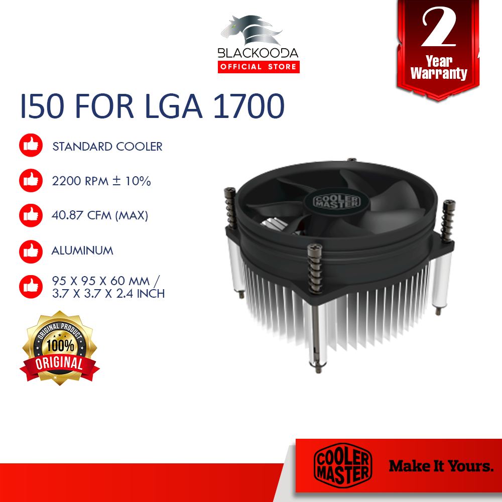 Cooler Master I50 Standard Cooler (LGA 1700) Shopee Malaysia