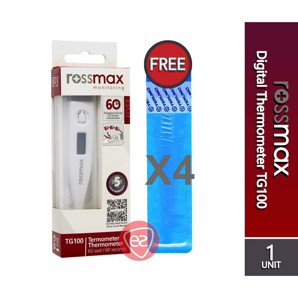 ROSSMAX DIGITAL THERMOMETER TG100 (5YEAR WARRANTY) FREE TERUMO