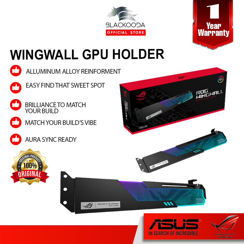 ASUS ROG Wingwall Graphics Card Holder Shopee Malaysia
