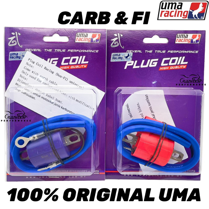 UMA RACING PLUG COIL 100 ORIGINAL IGNITION COIL PLUG COIL UNIVERSAL