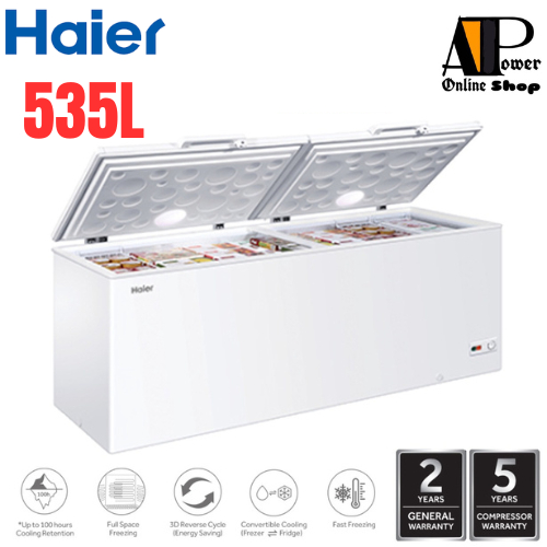 Haier BD568HP 535L Dual Mode Chest Freezer Peti Beku Shopee Malaysia