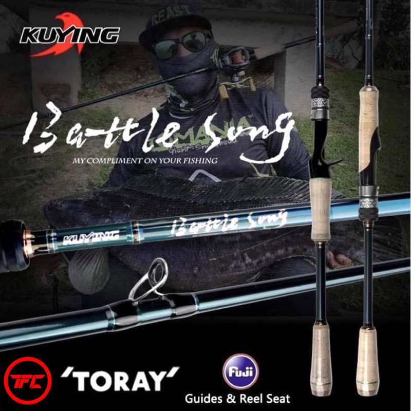 KUYING Battle Song Baitcasting & Spinning Rod Baitcast BC Tips Top ...