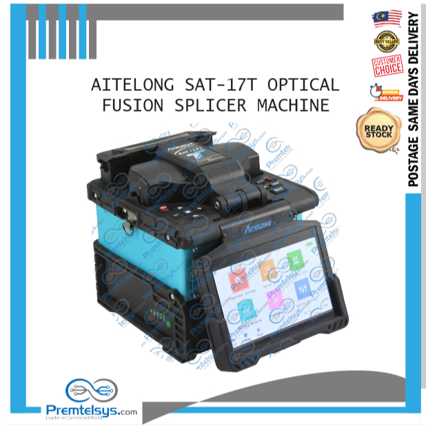 [READY STOCK] AITELONG SAT-17T Optical Fusion Splicer Machine Splicing ...