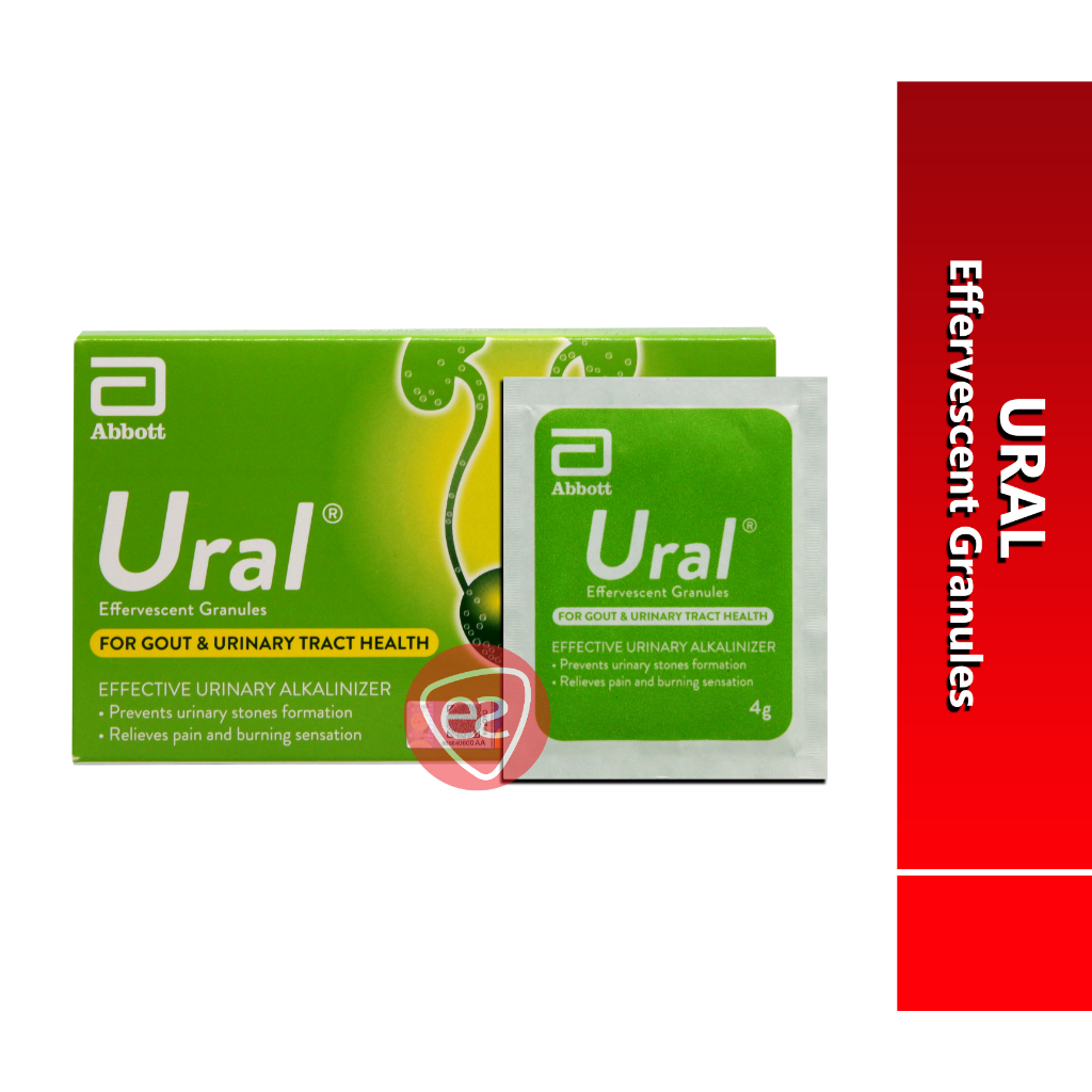 URAL EFFERVESCENT GRANULES 4G SACHET ( 4S / 28S ) LEMON FLAVOUR (SUGAR