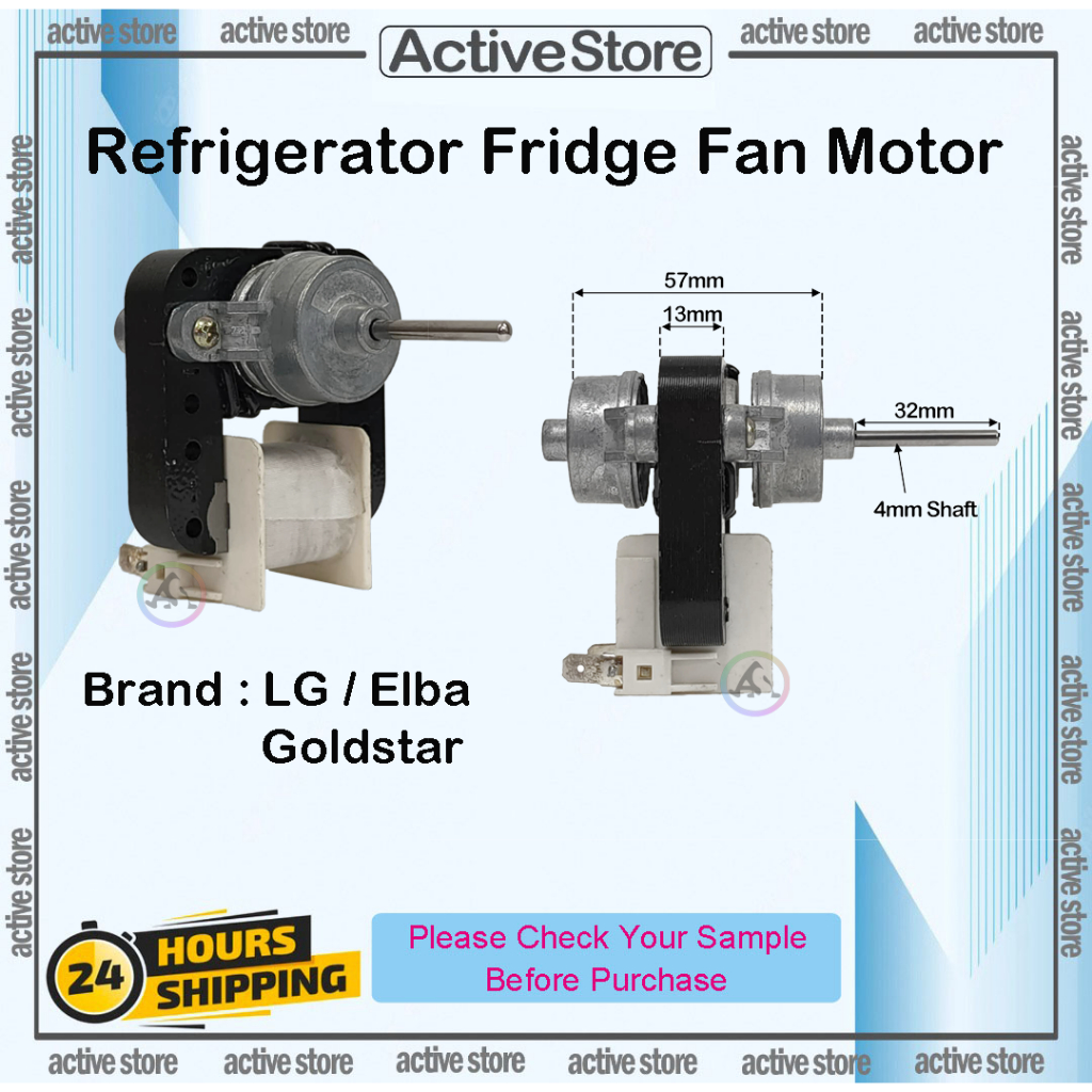 LG / Elba / Goldstar Refrigerator Fridge Fan Motor Shopee Malaysia