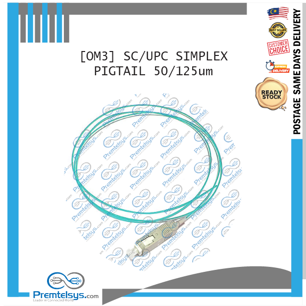 [PIGTAIL] OM3 SC/UPC Multimode Simplex 50/125um | Shopee Malaysia