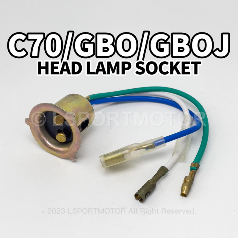 HONDA C70 / GBO / GBOJ HEAD LAMP SOCKET FRONT DEPAN LAMPU KEPALA SOCKET ...