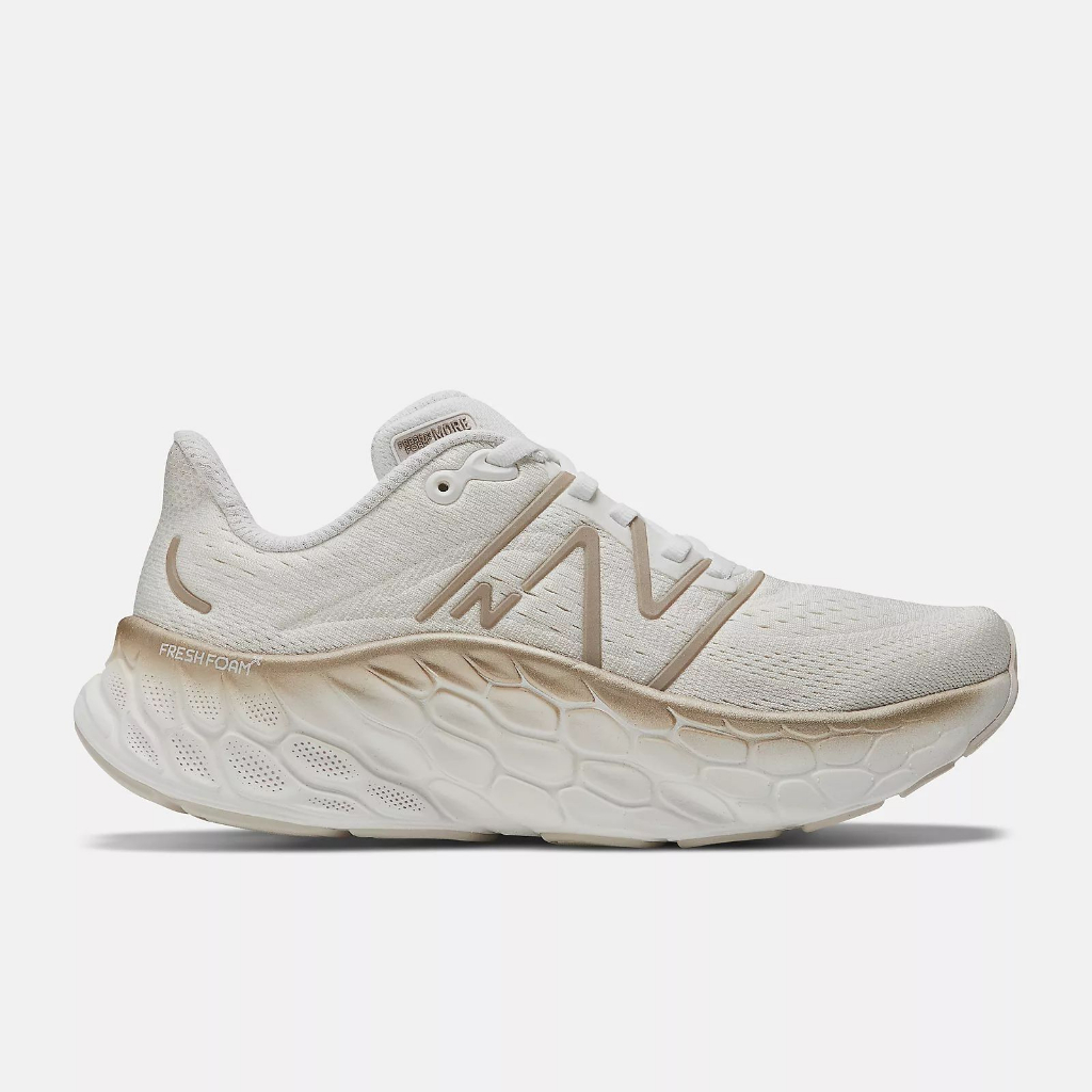 New Balance Fresh Foam X More v4 Women's White / Gold Metallic