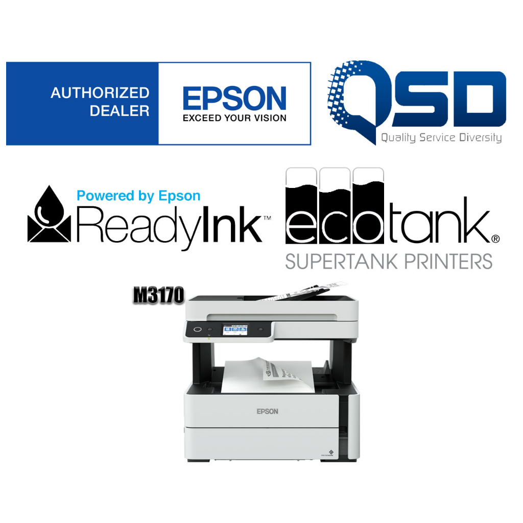 Epson EcoTank M3170 AllinOne Ink Tank Printer Shopee Malaysia