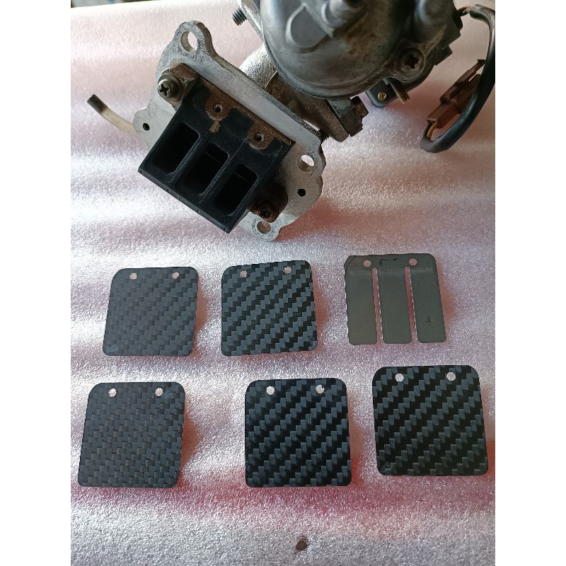 V100 racing carbon fiber reed valve 0.4mm(sekeping) | Shopee Malaysia