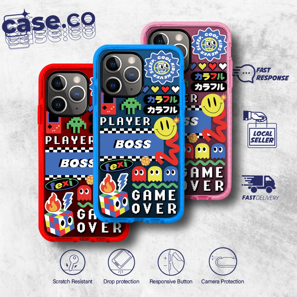 Pac-man - Custom Case Designated TPU Bumper Case IP678 till IP12PROMAX ...